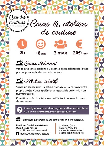 cours couture au quai