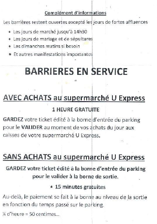 magasin U barrieres